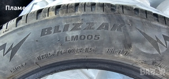 Комплект зимни гуми Bridgestone Blizzak LM005 185/60 R15, снимка 4 - Гуми и джанти - 54376541