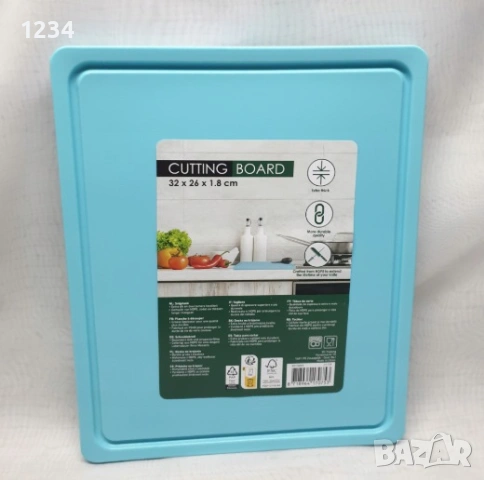 Пластмасова дъска за рязане 32х26х1.8см
