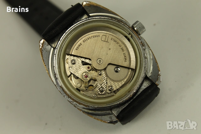 1960's JURA BERNOIS Automatic Швейцарски Ръчен Часовник, снимка 9 - Мъжки - 54853638