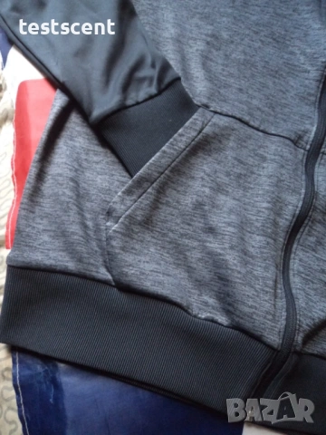 Мъжки суичър Under Armour ColdGear серия худи с цип черно сиво L Large, снимка 10 - Суичъри - 54511914
