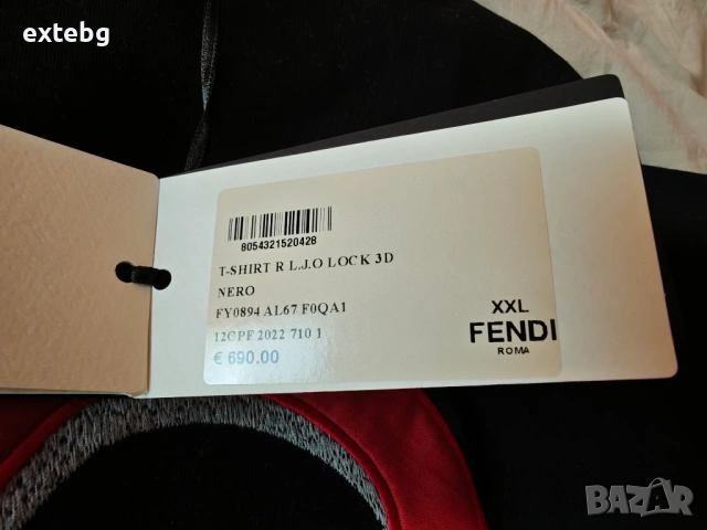 FENDI нова оригинална тениска XXL, снимка 13 - Тениски - 54152936