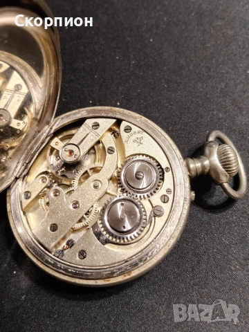 Швейцарски джобен часовник X.OSBY 1925г. - 15 РУБИНА - ПРОМОЦИЯ, снимка 5 - Джобни - 48361698