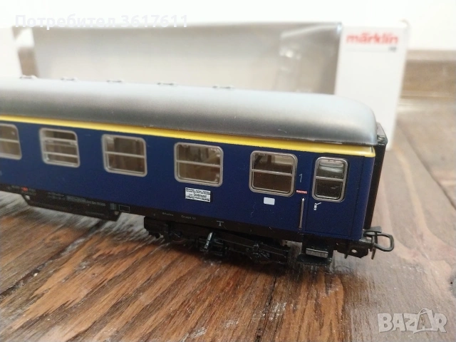 ЖП модел на вагон Marklin 4052 железница, снимка 12 - Колекции - 54017173