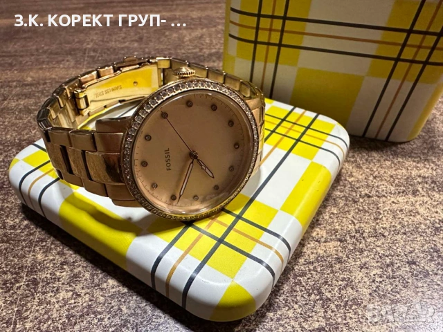Дамски часовник Fossil ES4288 – 34 мм, Rose Gold, с кутия