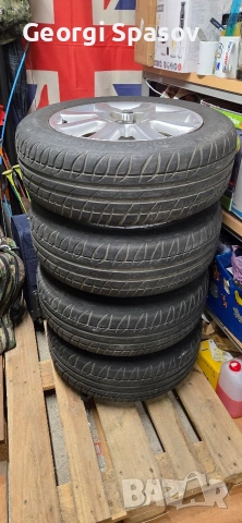 Алуминиеви джанти с гуми за Тойота Корола версо, снимка 16 - Гуми и джанти - 54051235