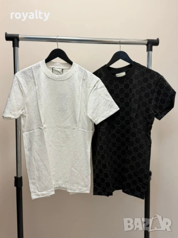 Gucci Нови Мъжки Тениски Два Цвята Гучи