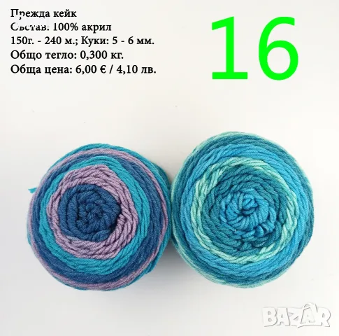 Евтини прежди в малки количества - нови и остатъци , снимка 16 - Други - 52029847