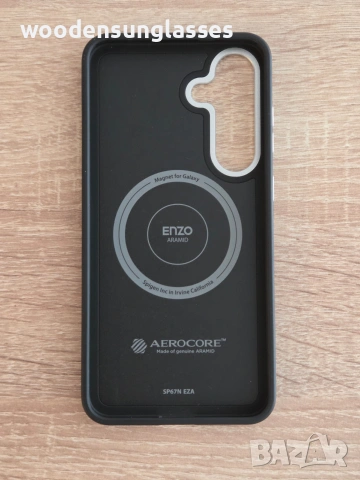 Кевларен карбон калъф кейс Spigen Enzo Aramid MagSafe Black Silver Case за Samsung Galaxy S25+, снимка 2 - Калъфи, кейсове - 55184803