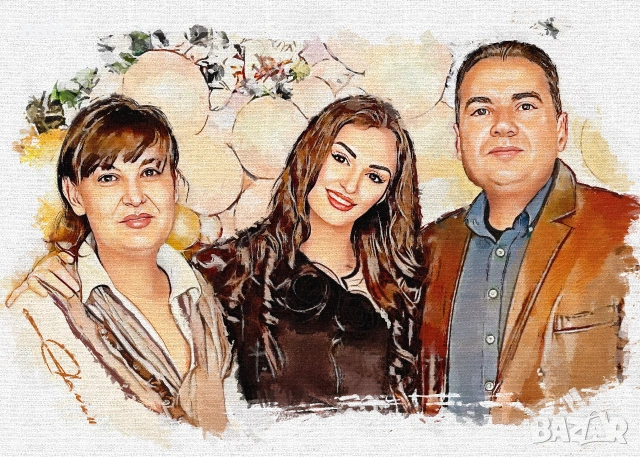 Портрети дигитално рисувани, снимка 3 - Картини - 54633067
