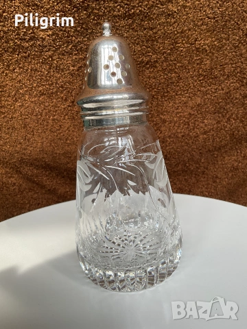 Диспенсър (ситник) за захарница Royal Brierley Crystal. Великобритания., снимка 2 - Кутии за храна - 55066722