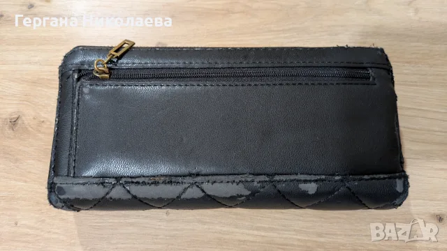 Дамско черно портмоне Guess, снимка 2 - Портфейли, портмонета - 55678655