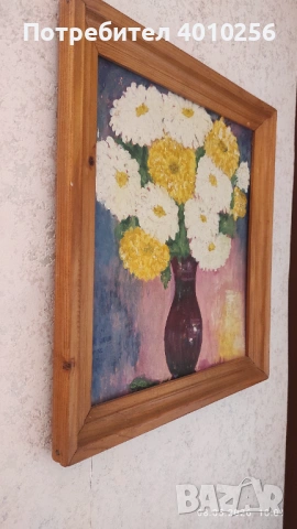 КАРТИНА МАСЛО, 48/53, ПЛОВДИВСКИ ХУДОЖНИК, снимка 5 - Картини - 54481403
