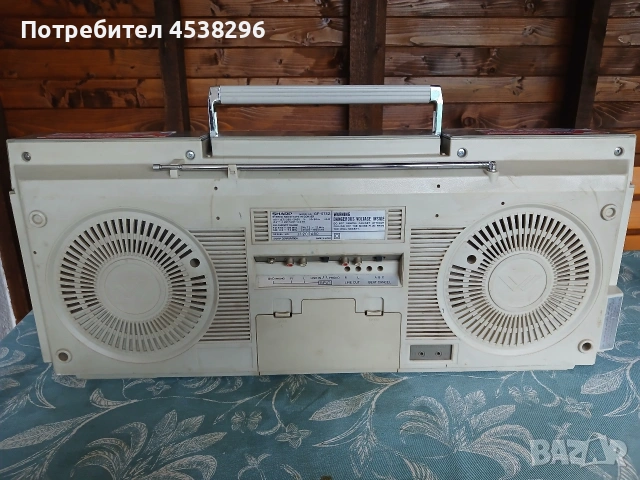 Продавам касетофон SHARP GF-575Z, снимка 3 - Радиокасетофони, транзистори - 55267861