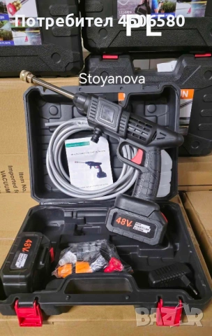💦 Акумулаторна водоструйка 48V 💦  Практична и удобна водоструйка за бързо почистване навсякъде – б, снимка 2 - Други инструменти - 54874541