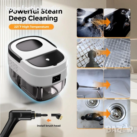 Парочистачка TwoOases Steam Cleaner,Гаранция, снимка 3 - Парочистачки и Водоструйки - 54678813