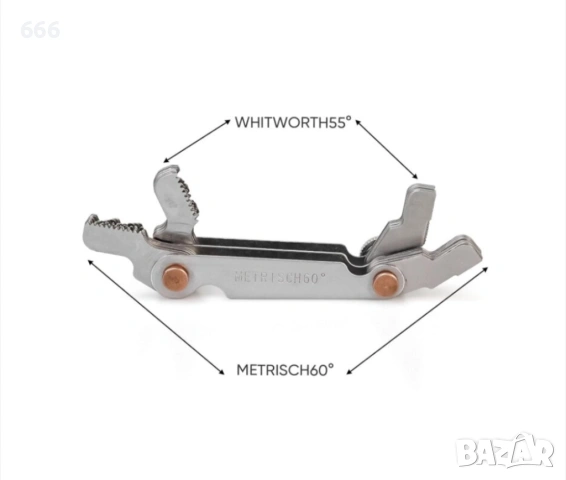 Комплект инструменти за измерване на резба + шублер болтове , снимка 7 - Други инструменти - 54143059