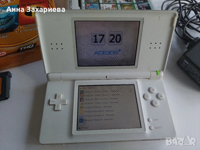 Nintendo DS Lite White + Карта с 208 игри + Оригинална игра, снимка 8 - Nintendo конзоли - 54917974