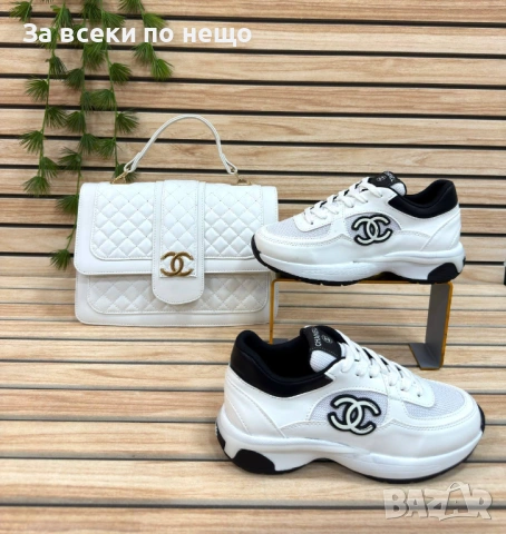 Chanel Дамска Бяла Чанта Шанел - 2 Модела Код SK1543, снимка 2 - Чанти - 54559741