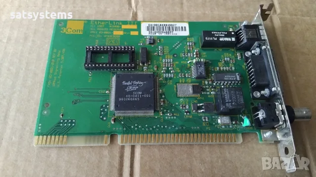 3Com 3C509B-C 10Mbps EtherLink III 16-bit ISA Network Adapter Card, снимка 5 - Мрежови адаптери - 55333145