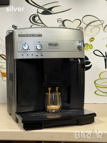 Кафемашина кафе автомат delonghi magnifica с гаранция, снимка 5 - Кафемашини - 54965506