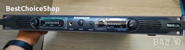 Усилвател на мощност Samson Servo 120A 60 вата на канал на 4 ома или 120 вата на 8 ома мостов режим, снимка 4 - Ресийвъри, усилватели, смесителни пултове - 55608609
