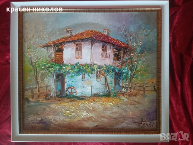 Артистична Картина с маслени бои, снимка 5 - Картини - 55083313