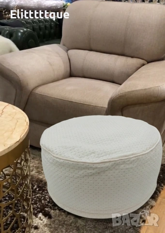Надуваема табуретка с кадифено покритие Decor