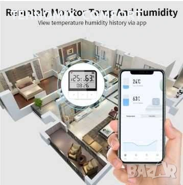 Wi-fi термометър   с влагомер и аларма  за инкубатор, оранжерия и стая, снимка 3 - Друга електроника - 55118677