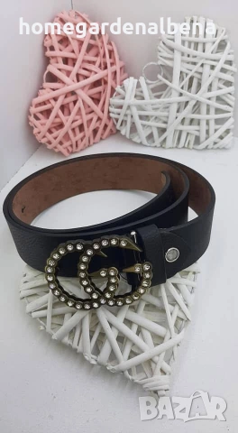 Дамски колан с метална катарама — еко кожа — различни модели и цветове, снимка 9 - Колани - 54232974