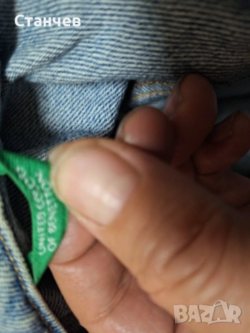 Дамско дънково яке United Colors of Benetton – Размер M (Произведено в Италия), снимка 3 - Якета - 54933780
