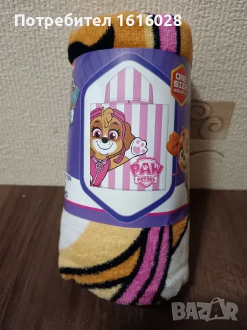 Нови хавлиени кърпи Пончо на PAW PATROL., снимка 7 - Хавлии и халати - 49565326