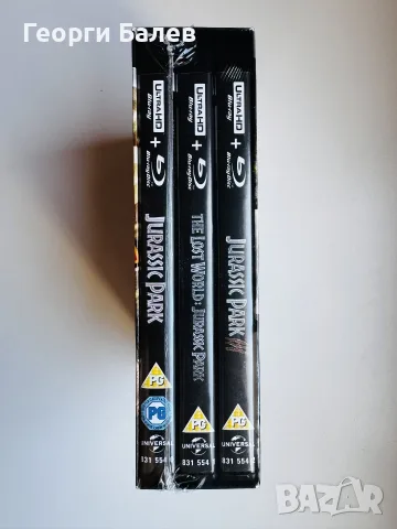 Jurassic Park 4K+Blu-ray Trilogy Collection чисто нов/запечатан, снимка 3 - Blu-Ray филми - 55389633