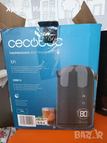Електрическа кана Cecotec Thermosense 600 Touch Neo 1.7 л сензорен екран 2200 W, снимка 14 - Кани - 54427178