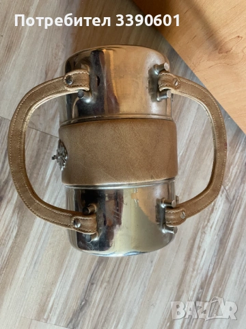 Сламено куфарче, метален капак и кожа, снимка 5 - Чанти - 54132118