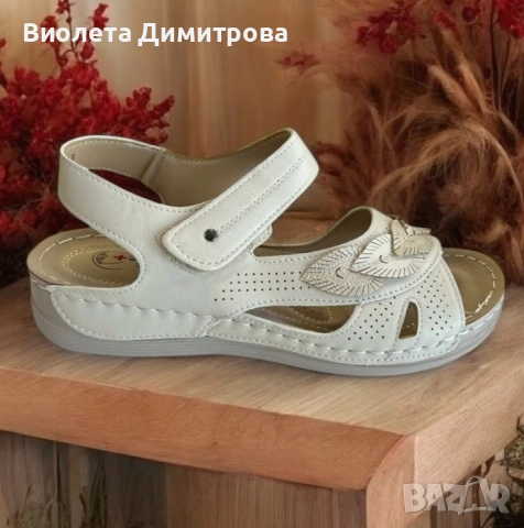 Дамски медицински сандали за широки крака, снимка 2 - Сандали - 54807148
