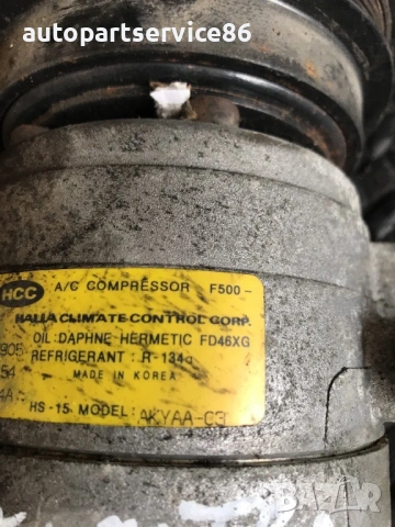 Компресор на климатик за Hyundai Elantra бензин (2002) AKYAA-C3, снимка 3 - Части - 54333670