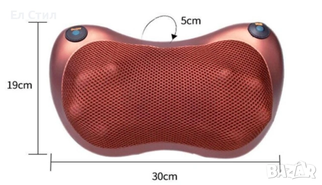 Портативна възглавница масажор за шиацу масаж, снимка 7 - Масажори - 54001967