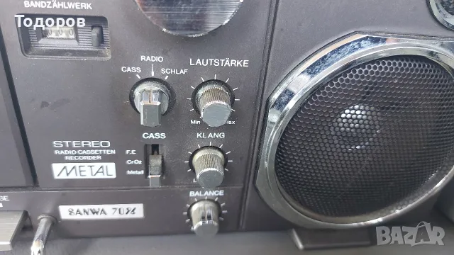 Sanwa 7096 Stereo Radio Cassette Recorder , снимка 4 - Радиокасетофони, транзистори - 55419797