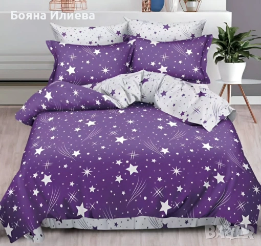 Луксозни двулицеви спални комплекти 6 части , снимка 6 - Спално бельо - 51566899