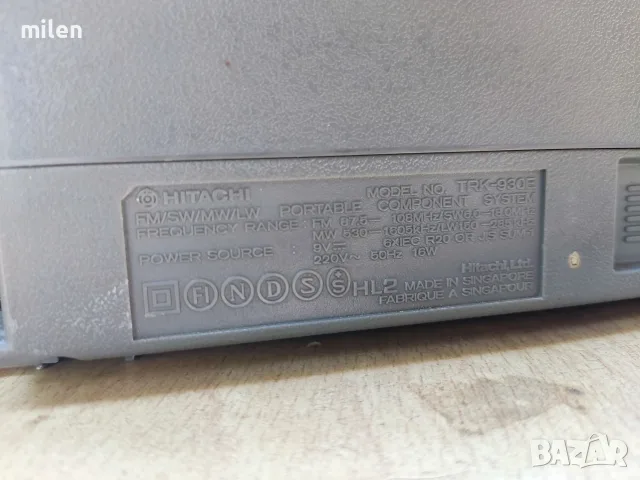 Hitachi TRK-930Е, снимка 6 - Радиокасетофони, транзистори - 55412616