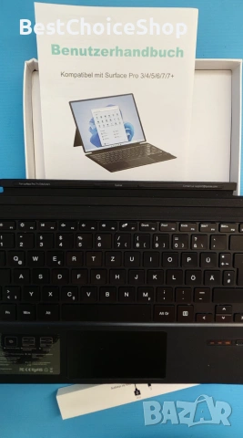 Qulose Surface Pro клавиатура за Microsoft Surface Pro7 Plus/Pro 7/Pro 6/Pro 5/Pro 4/Pro 3, безжична, снимка 3 - Аксесоари за Apple - 54966953
