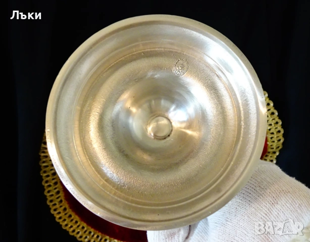 Викториански калаен свещник 370 гр. , снимка 5 - Антикварни и старинни предмети - 53977405