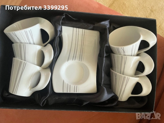 Стилен и изящен сервиз за кафе, снимка 2 - Сервизи - 54725862