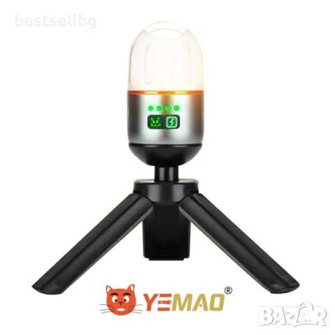 Мощна къмпинг лампа осветление LED фенер за палатка туризъм рибов, снимка 10 - Къмпинг осветление - 54367164