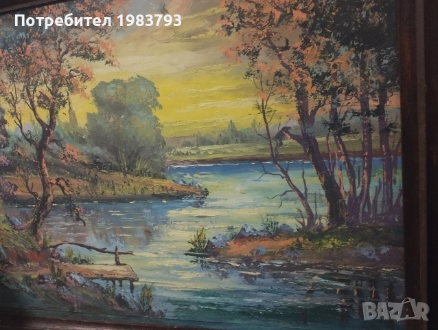 Голяма красива маслена картина., снимка 4 - Картини - 54775864
