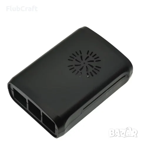 Защитен комплект: ABS кутия за Raspberry Pi 3B/2/3B+, Черен