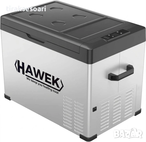 Портативен компресорен хладилник HAWEK C40 40L – 12V/24V/220V с охлаждане и замразяване, снимка 2 - Аксесоари и консумативи - 54642632