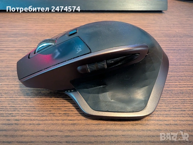Професионална мишка LOGITECH MX MASTER в много добро състояние, снимка 2 - Клавиатури и мишки - 54392712