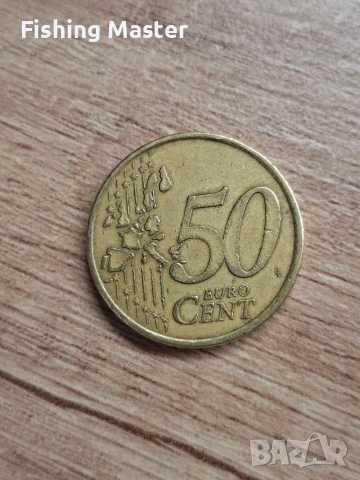 Монета от 50 цента Португалия 2002 г., снимка 2 - Други ценни предмети - 54511962