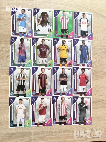 Topps Premier League 2025/26 – Лот от 16 оригинални карти
